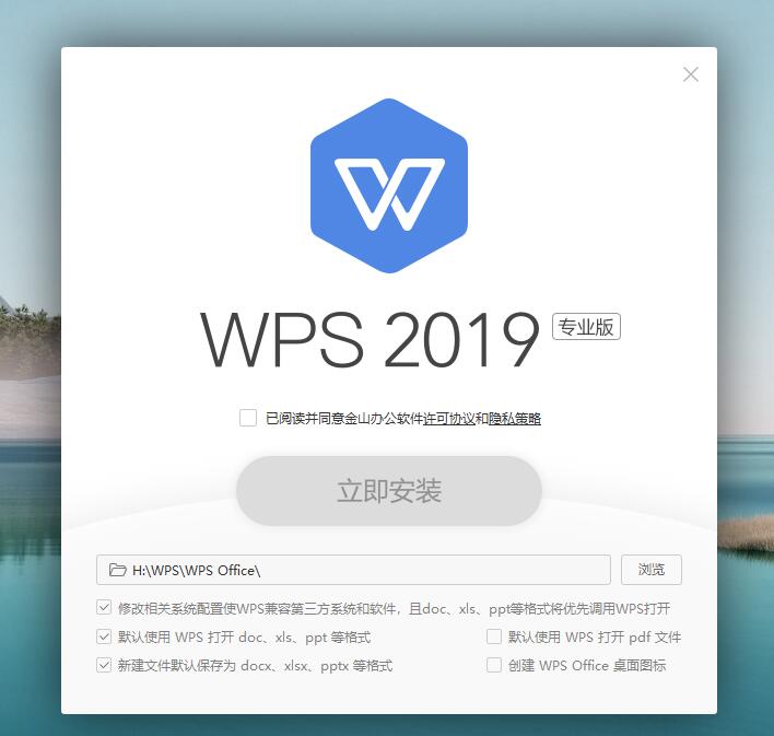 WPS 2019 大庆政府版金山办公软件